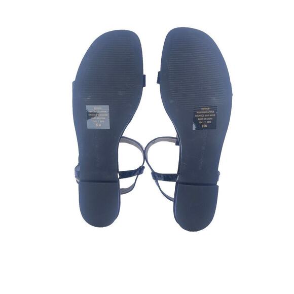 New Bandolino 8.5 Black Gold Accent Trim Sandals BDTAOS Taos 1541 Women’s size - Picture 3 of 12